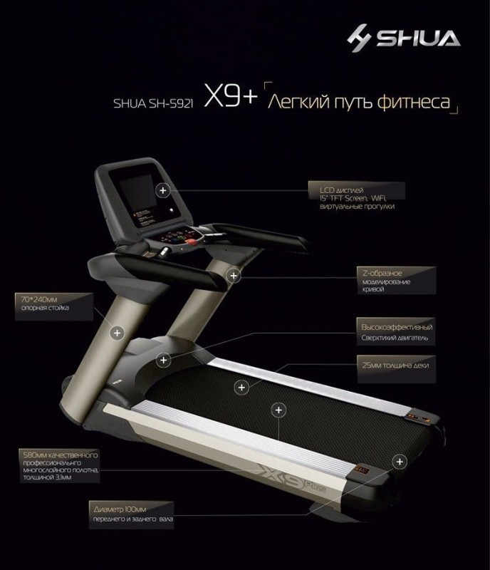 Беговая дорожка SHUA X9 PLUS SH-T5921