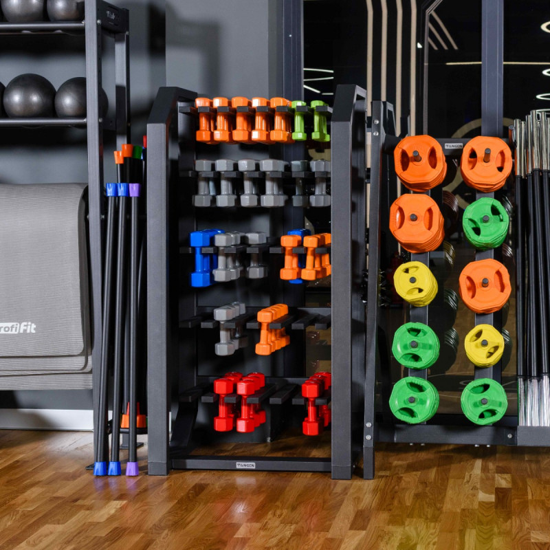 Гантель в виниловой оболочке, шестигранник 5 кг, синяя PROFI-FIT