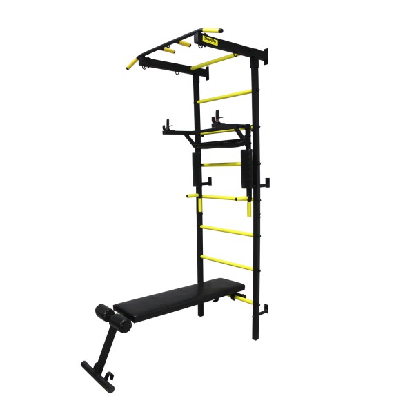 Профессиональная шведская стенка Kampfer Gladiator Powerful (черный/желтый)