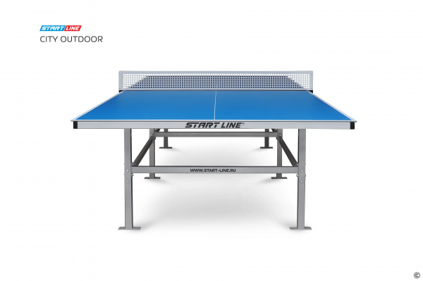 Теннисный стол START LINE City Outdoor 6 мм, с сеткой blue