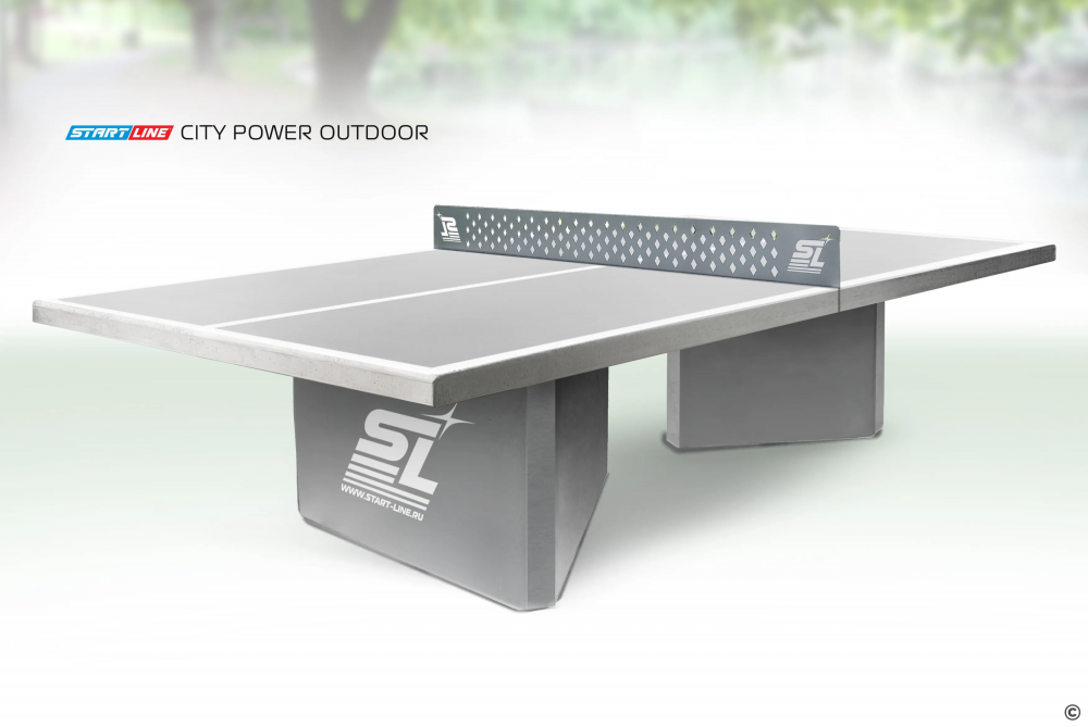 Теннисный стол START LINE City Power Outdoor 60 мм (бетон), с сеткой