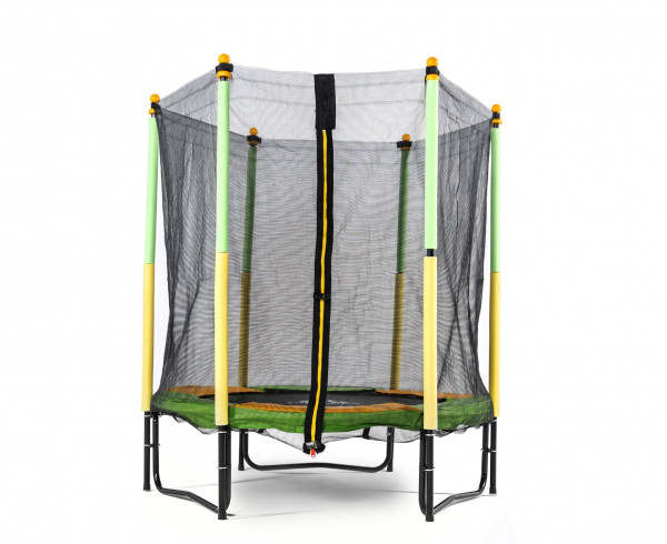 Батут DFC JUMP KIDS 55" зелено-желтый