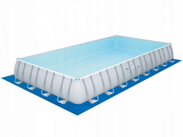 Каркасный бассейн Bestway Power Steel 956х488х132см, 52231л, песч.фил.-нас. 8327л/ч, лестн., тент, попл.-доз