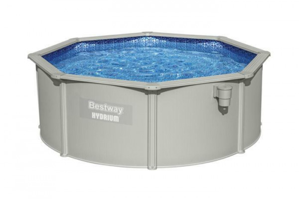 Стальной бассейн Bestway Hydrium 360х120см, 10990л, песч.фил.-нас. 3028л/ч, лестн., тент, подст., попл.-доз