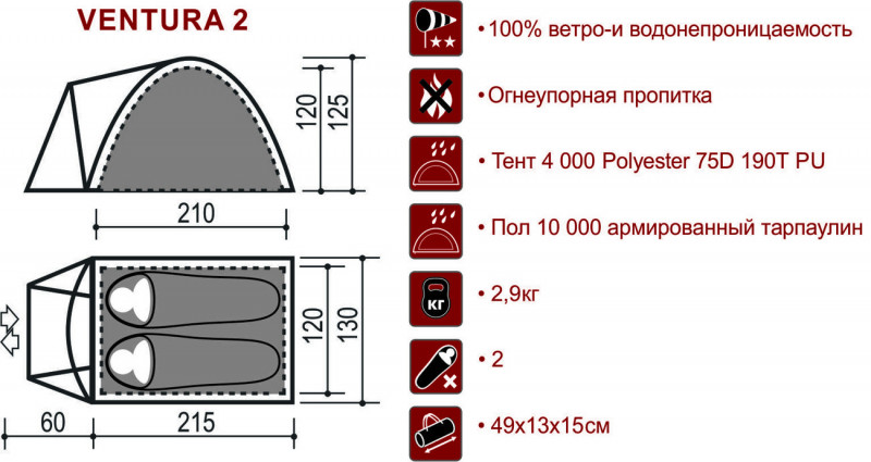 Палатка VENTURA 2