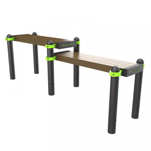 GTO Скамья гимнастическая горизонтальная разноуровневая (двойная) ZAVODSPORTA W352