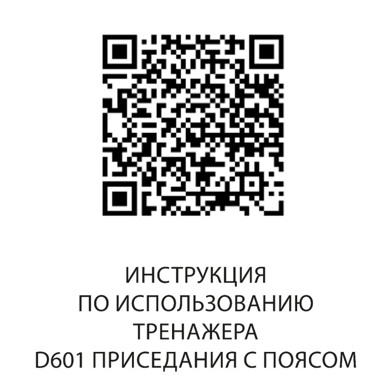Приседания с поясом DHZ D601