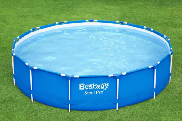 Каркасный бассейн Bestway Steel Pro 396х84см, 8680л, фил.-насос 2006л/ч (5612E BW)