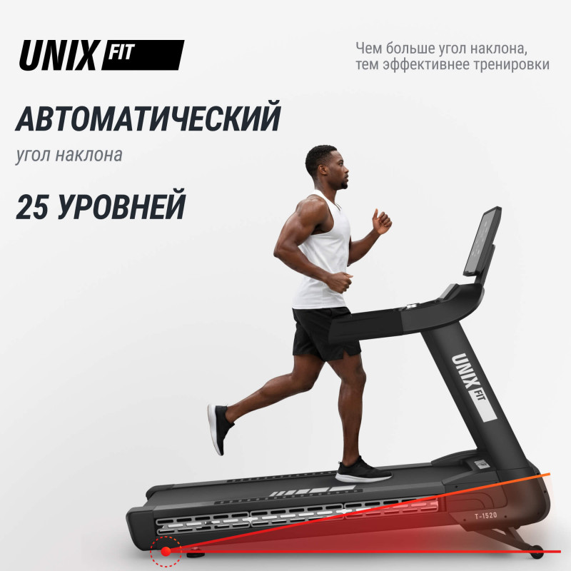 Беговая дорожка UNIX Fit T-1520 PRO (LED)
