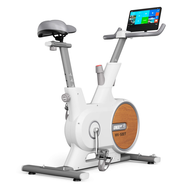 Велотренажер UNIX Fit MV-500T (15,6 TFT') Wood