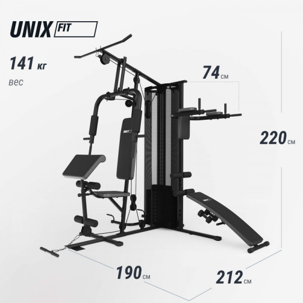 Силовой комплекс UNIX Fit BLOCK 70 MULTI