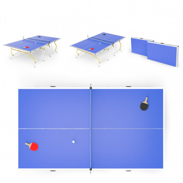 Теннисный стол UNIX Line Simple Indoor 12mm MDF (Blue)