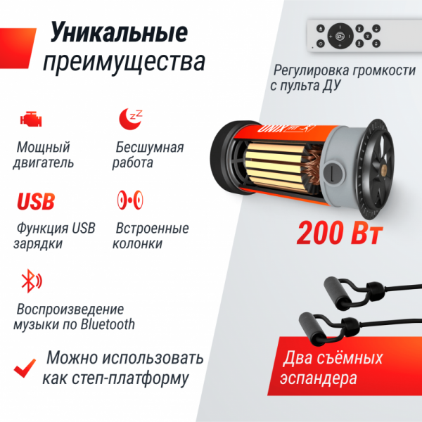 Виброплатформа UNIX Fit Edge 2D Grey