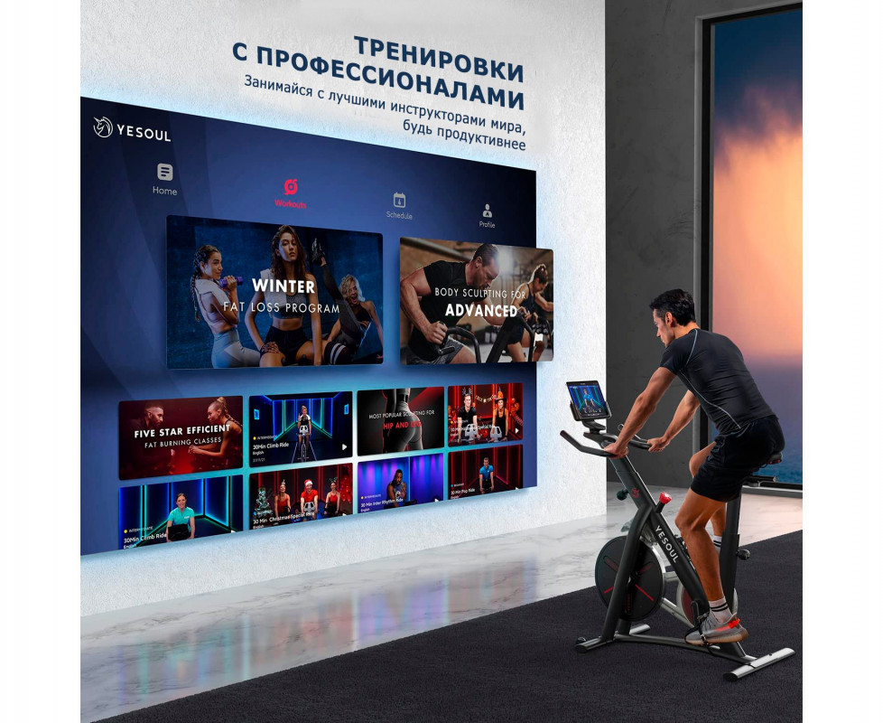Велотренажер DFC Yesoul Smart M1 BLACK